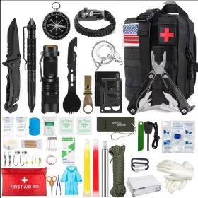 Outdoor SOS Emergency Survival Kit Multifunctional Survival Tool Tactical Civil Air Defense Combat Readiness Emergency Kit