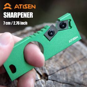 1pc Aluminum Alloy Portable Knife Sharpener For Outdoor Taser