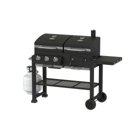 3 Burner Gas and Charcoal Combo Grill