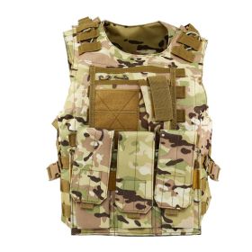 Camo Military Tactical Vest Plate Carrier Holster Molle Assault Combat Gear