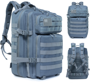 Outdoor Mountaineering Bag Tactical Leisure Bag Army Fan Travel Computer Bag Individual Soldier Package (Option: Gray)