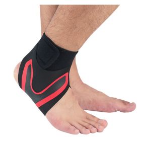 Ankle Support Brace Safety Running Basketball Sports Ankle Sleeves (Option: L-1pc-Right red)