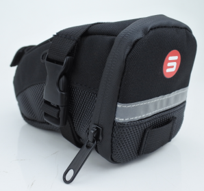 Bicycle Bag Mountain Bike Tail Bag Back Bag Bicycle Saddle Bag Bicycle Seat Cushion Bag (Color: Black)