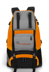 Men Outdoor 40L Hiking Backpack Sports Bag (Option: Orange with Logo)