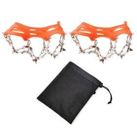 1pair 13-tooth Ice Cleats Crampons; Non-slip Shoes Cover For Winter (size: L)