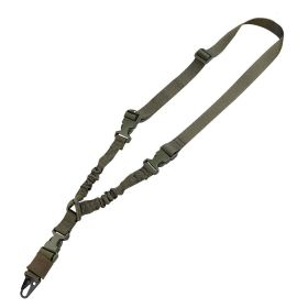 Single Point Tactical Rope; Multifunctional Nylon Rope For Outdoor (Color: Green)