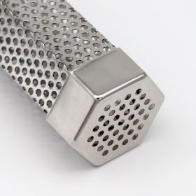 Hexagon Stainless Steel 304 Smoker Tube/Smoker Box For BBQ Grill Outdoor Smoker Tube 12inch 6inch (Material: 304 Stainless Steel, size: 6 inches)