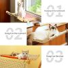 Mewoofun 5 Color Cat Pet Window Wooden Component Bed Hanging Cotton Canvas